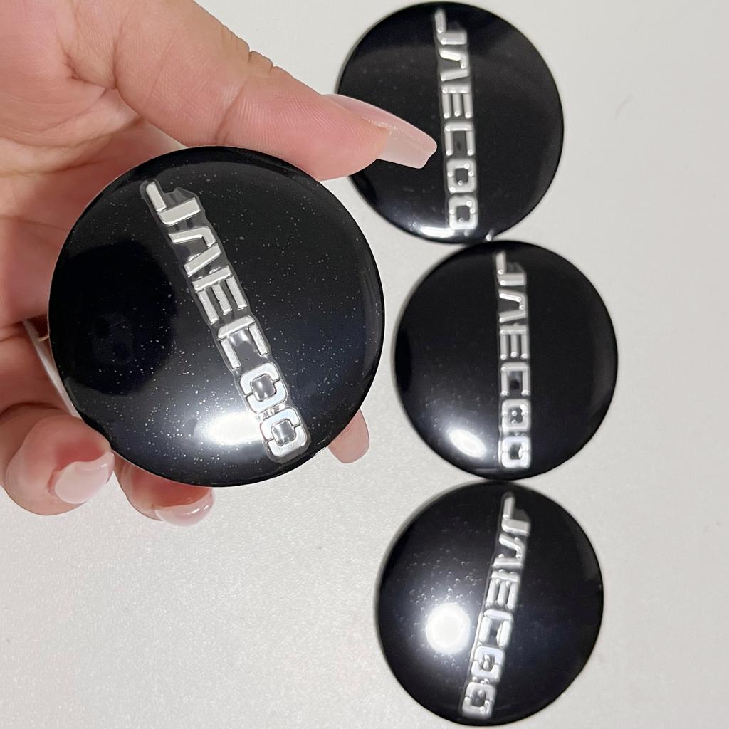 4pcs 20pcs 3D Metal 56mm Car Stickers For JAECOO Car Wheel Center Caps Emblem Refit Decoration Hubcaps Cover Styling Accessories