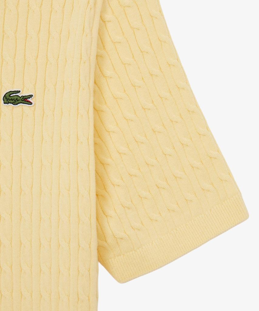 LACOSTE Women'S Cable Sweater Polo Shirt Pf607E-56G 107