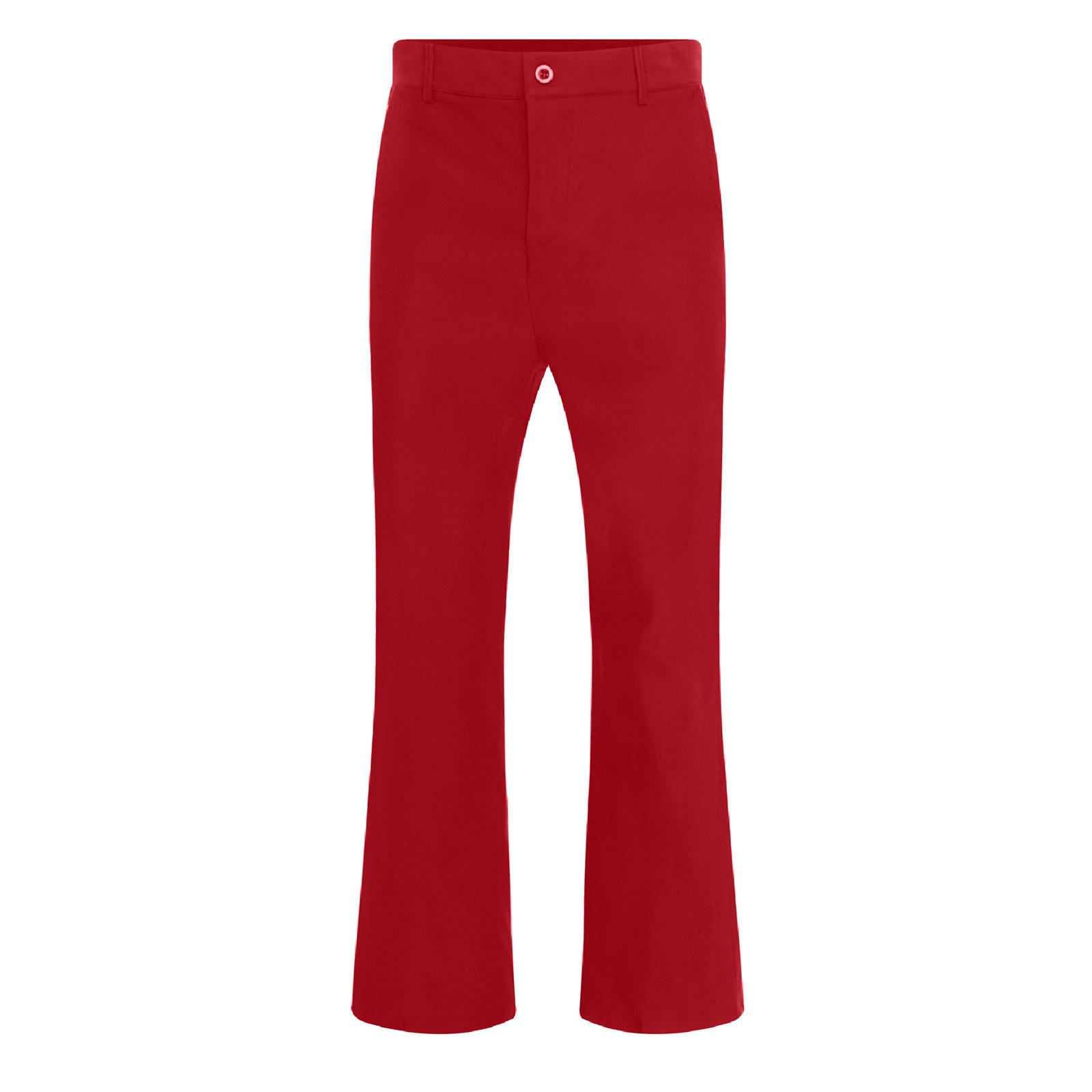 

Mens Vintage Disco Pants 70s Bell Bottom Flared Trousers with Pockets 60s Theme Party Costume Retro Style S