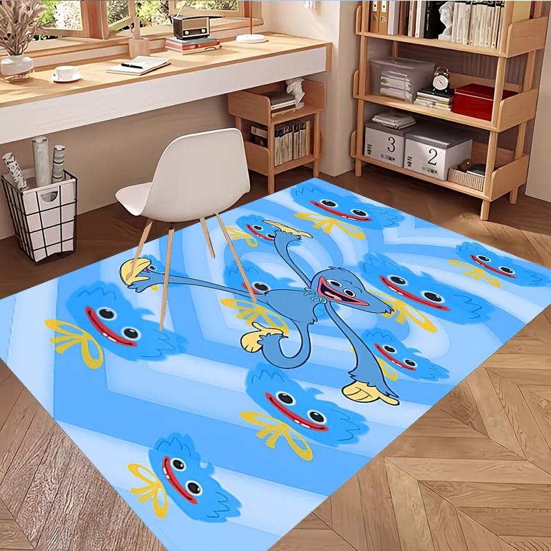 Tappeto con Stampa Huggy Wuggy, Tappeto da Pavimento Lavabile, Per Ingresso, Stanza del Dormitorio, Lavanderia, Ufficio, Studio, Decorazione per la Casa, Regalo di Compleanno, Natale