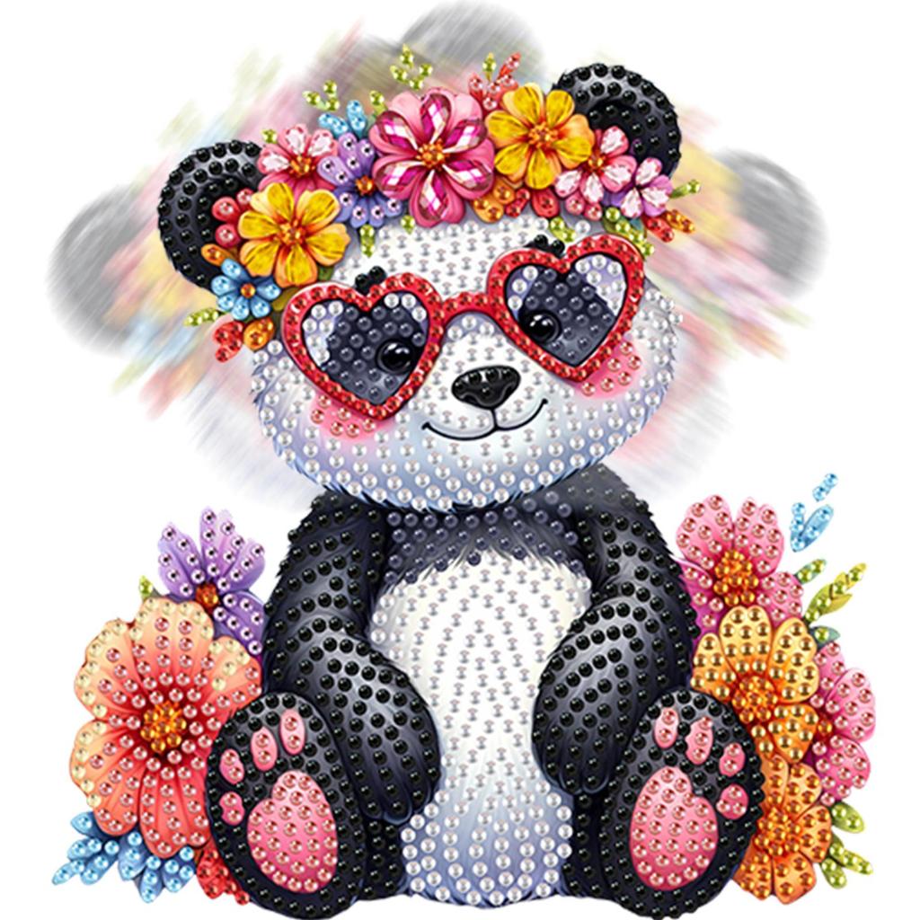 Acrylic Shaking Head Table Top Diamond Painting Ornament Kits Cute Animal 5D DIY Diamond Art Tabletop Decorations Special Shaped