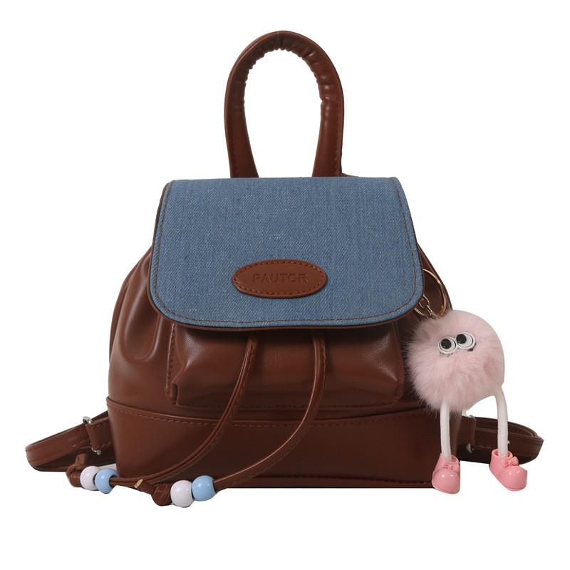 Pu Material Small Fashion Retro Backpack For Daily Casual Use