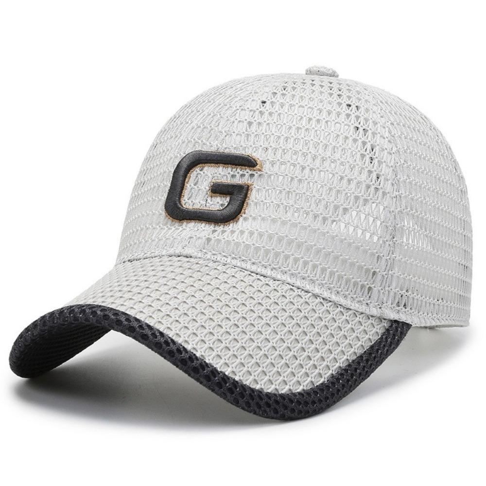 

Mesh Peaked Cap Breathable Trucker Cap New Baseball Cap Unisex белый