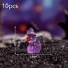Cute Glow in Dark Mini Magic Hat Duck Figurines Luminous Resin Miniatures for Desk Birthday Party Favors