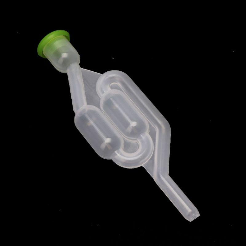 5 Pieces S-Shape Air Lock Twin Bubble Plastic Airlocks Homebrew Fermentation Wine for Valve Reusable Beer Making Tool