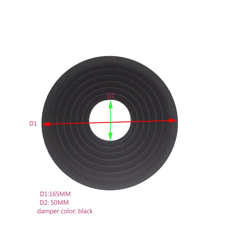 25pcs/Lot 165x50 mm 180X50MM Black Red Elastic Wave Loudspeaker Subwoofer Spider Damper Woofer  Speaker 8/10/12/15 inchRepair 165X50X10MM