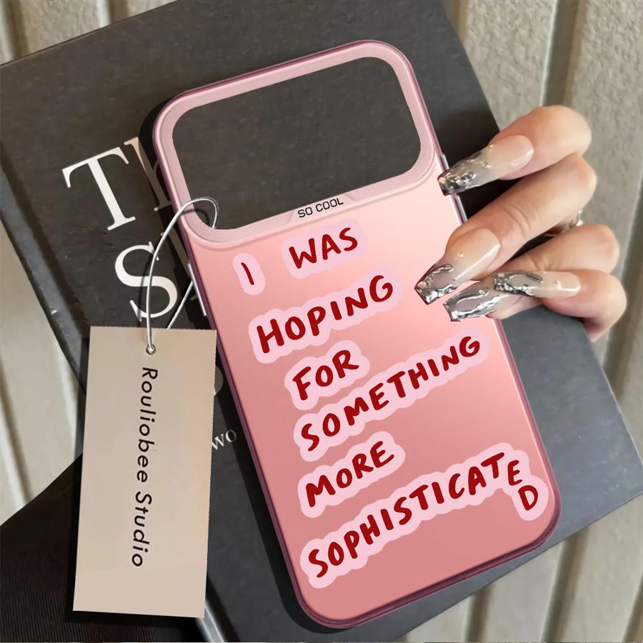Back Phone Cover Case for iPhone 17 Pro Max 14 Air XR 11 12 15 Plus 16 XS 13 Pro Letter