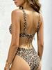 Leopard Sexy Women One Piece Swimsuit Swimwear Female Thong Push Up Biquini Monokini Swimming Suit Bathing Suit Beachwear