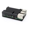 Passive Cooling Metal Case for Raspberry Pi 3B & 4, Aluminum Alloy Replacement Enclosure with Copper Heat Sink Compatibility