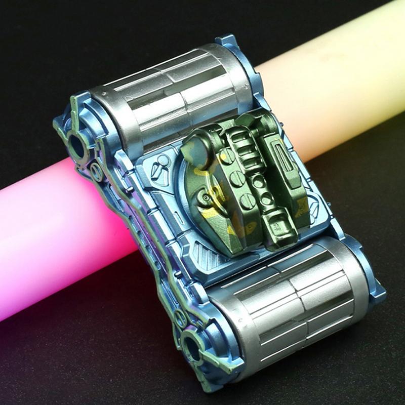 1Pcs Stress Reliever Toys Simulated Tank Wheel Pulling Sound Fidget Roller Boy Gift Hand Spinner Gyro Ratchet Decompression Toy