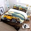 Yellow off-road vehicle design. Bedding sets Duvet cover sets Duvet covers Pillowcases(1 * Duvet Cover 2 * Pillowcases without duvet insert)