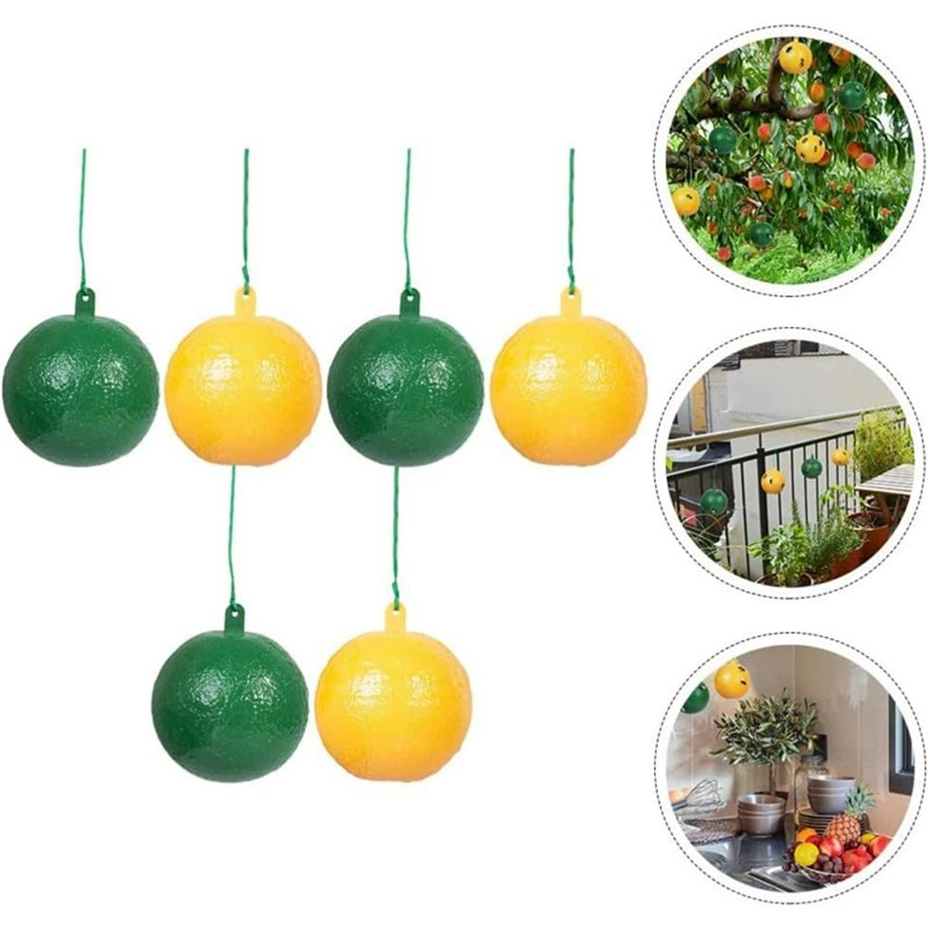 Fruit Fly and Insect Sticky Trap, Ball, Yellow Green Mosquito Ball, Needle Bee and Worm Catcher, Garden Tool