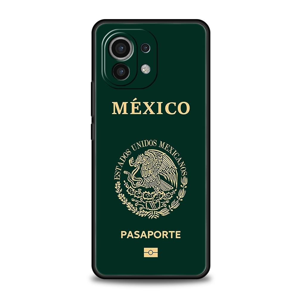 Phone Case For Xiaomi Mi 15 14 14T 13T 12T Pro 12 13 11 Lite 5G 11T X6 X5 Pro Soft TPU Cover Mexico Passport