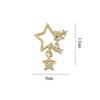 Rainbow Star Pendant Nail Art Set: Zircon Bow, Pearl Heart, and Rhinestone Accessories