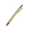 Eco-Friendly Bamboo Ballpoint Pen with Metal Clip: Insect and Mildew Resistant, Two-Layer Light Oil Finish.