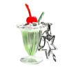 With Star Cherry Cream Cup 3D Simulation Phone Strap Ice Cream Key Chain  Bag Decorations