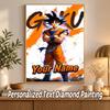 Dragon Ball Goku Custom Name Diamond Painting Personalized 5D Full Drill DIY Diamond Art Home Decor