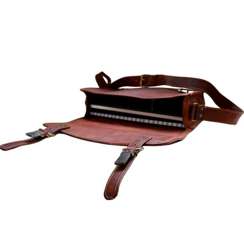 GEANT DE UMAR PIELE A4, lucrat manual, marime mare pentru laptop