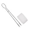 Stainless Steel Cup Brush Bottle Brush Scrubber with   Handle with Hanging   for Cleaning Wine Glasses, Tumblers and