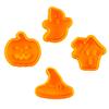 1 Set Biscuit Molds Lovely Halloween Themed Party Supplies Plastic Embossed Mould Special-shaped Easy To Clean Cookie Cutter