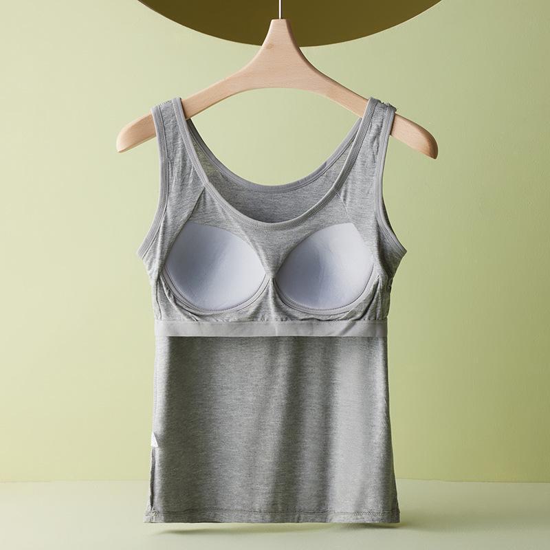 

Женский жилет больших размеров с широкими плечами и нагрудными накладками — летний тонкий фасон, подходит для людей весом до 200 фунтов L [90-110 catties] серый