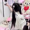 Süßer Rilakkuma Rucksack Anime Cartoon Stickerei Rucksack Stilvoll Große Kapazität Schüler Schultasche Nylon Multifunktionale Taschen