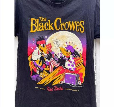 The Black Crowes Red Rocks Show Schwarz Unisex T-Shirt Nachdruck Unisex T-Shirt