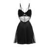 Man Desire Women's Sexy Lace Underwire Push-Up Backless Sleepwear Camisole Dress Set