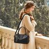 NICOLE & DORIS Women's 2-Way Boston Bag, HandbagShoulder Bag, Popular, Double-Layer Design, Large Capacity, Multiple Pockets, Detachable Strap,