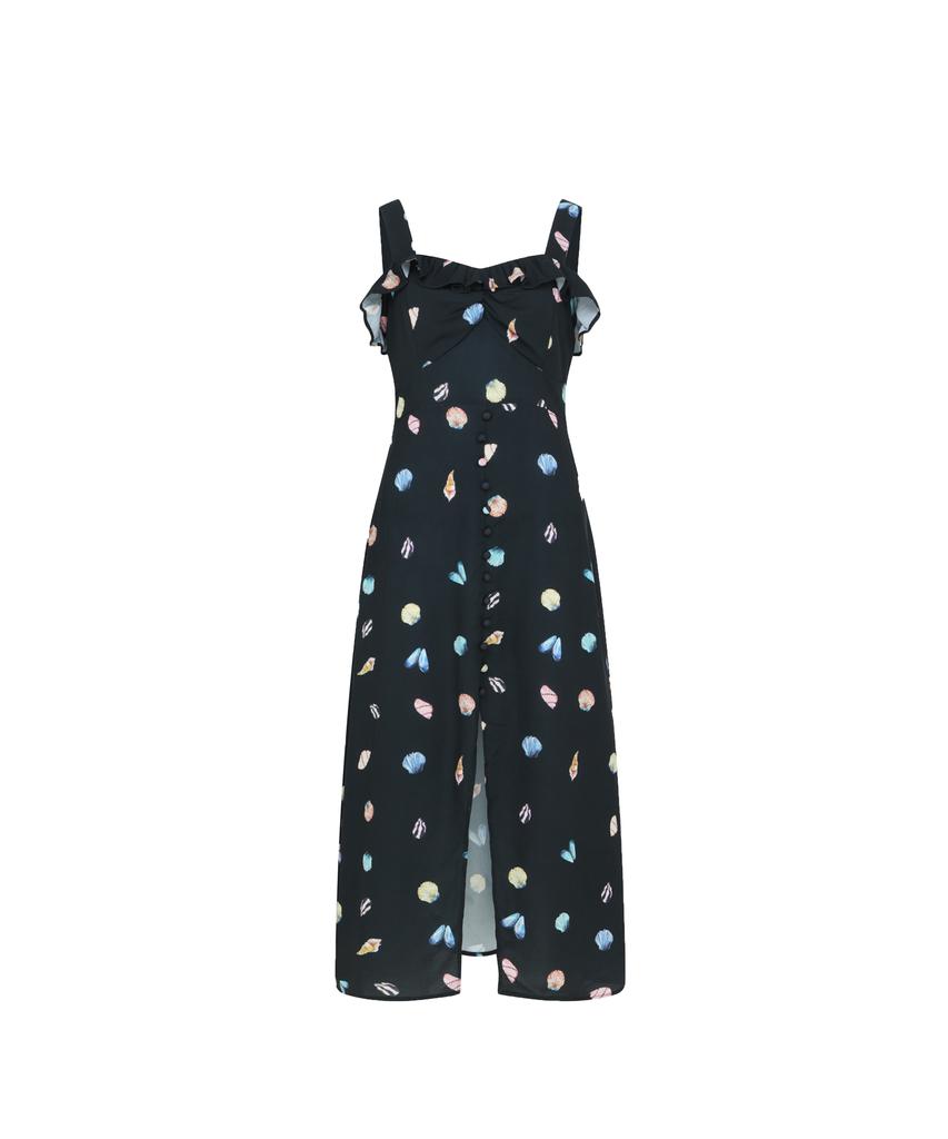 Soltipeullawo Shell Simple One-Piece Black