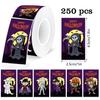 250-Piece Halloween Spooky Doll Graffiti Stickers (3 Styles) - PVC Self-Adhesive DIY Decals for Water Bottles, Notebooks & Party