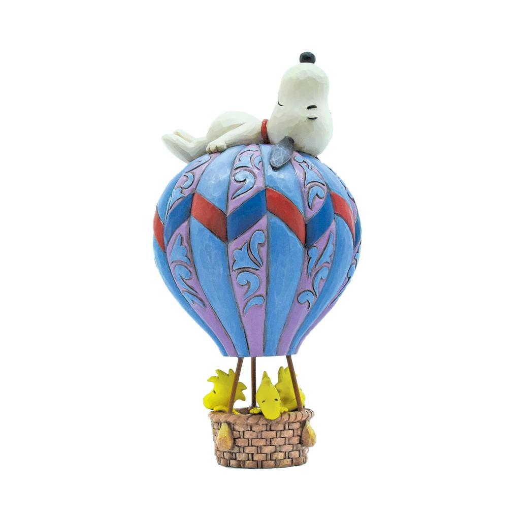 Enesco Peanuts by Jim Shore Snoopy Hot Air Balloon Multicolor Stand, 7.48 inches,