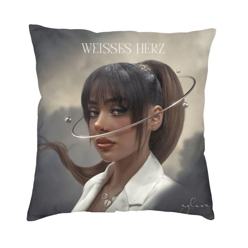 Custom Germany Ayliva Singer And Musician Cushion Cover Double Side Print Throw Pillow Case for Sofa Pillowcase Home Decorative