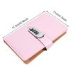 Save Money 100 Envelopes Money Saving Challeng PU Large Capacity Mini Binder Savings Challenge Waterproof With Password Lock