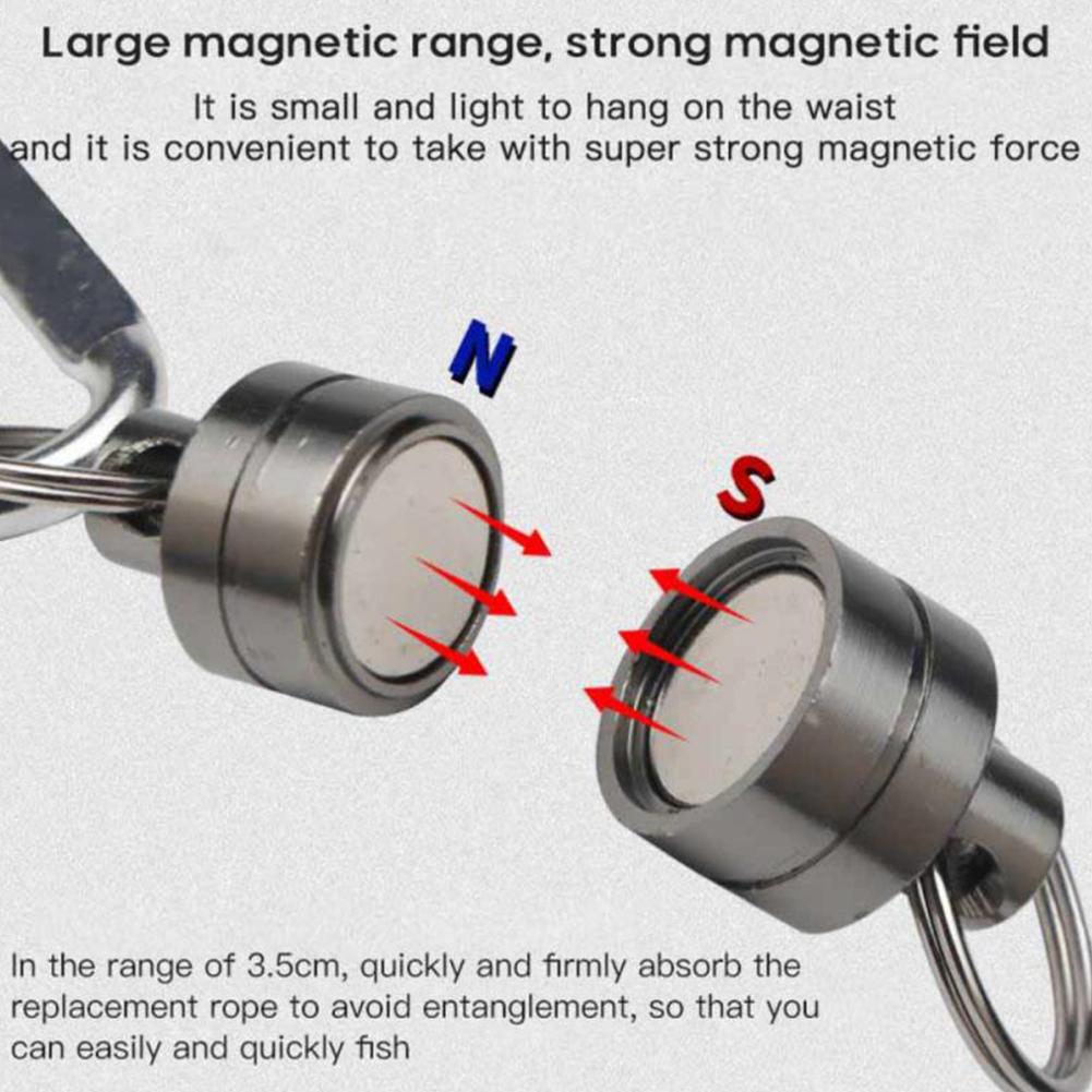 Magnetic Clasps Multi-function Strong Magnetic Mountaineering Buckle Anti-loss Rope Carabiner For Outdoor Fishing