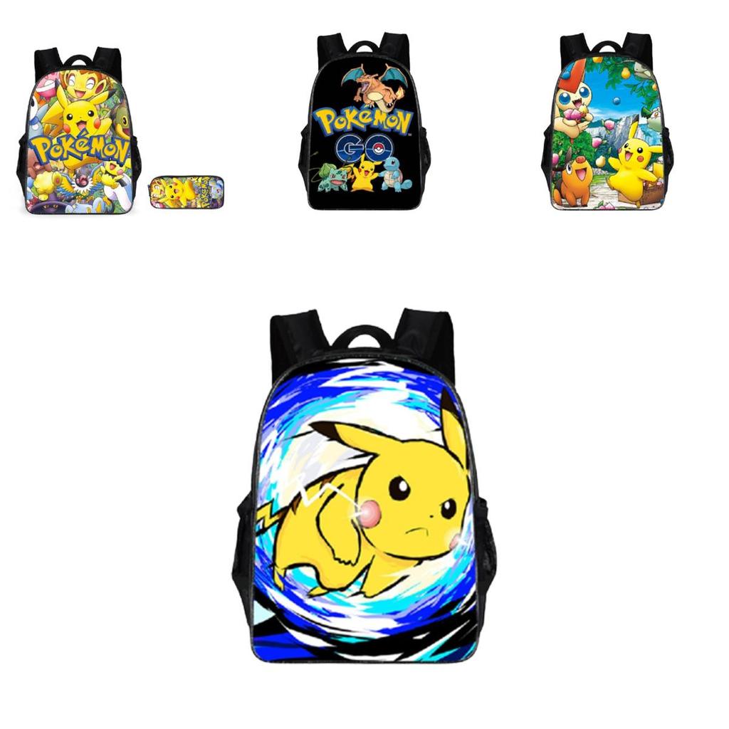 Lightweight Pokemon Backpack Perfect For Boys And Girls With Multiple Compartments