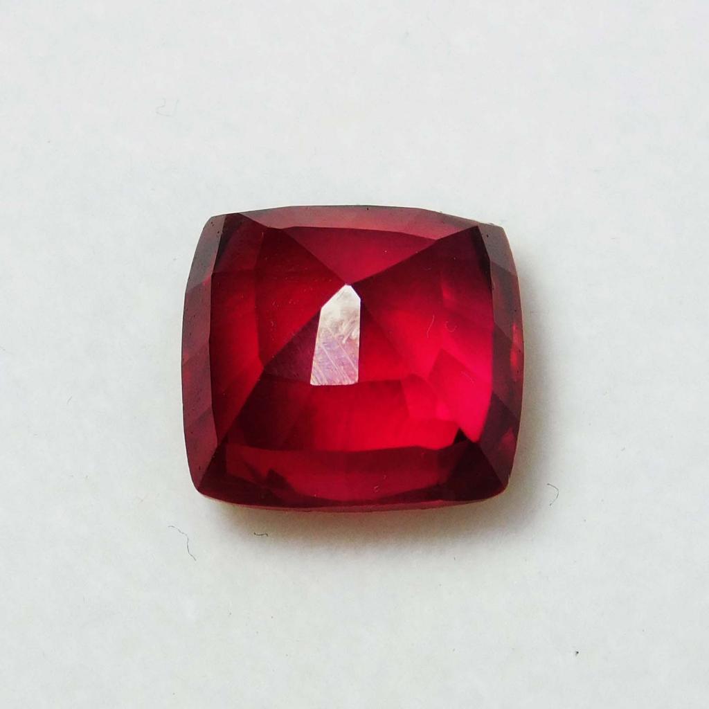 Natural Ruby Loose Gemstones 9.56 Ct CERTIFIED Red Perfect Square Cushion Cut A-1125