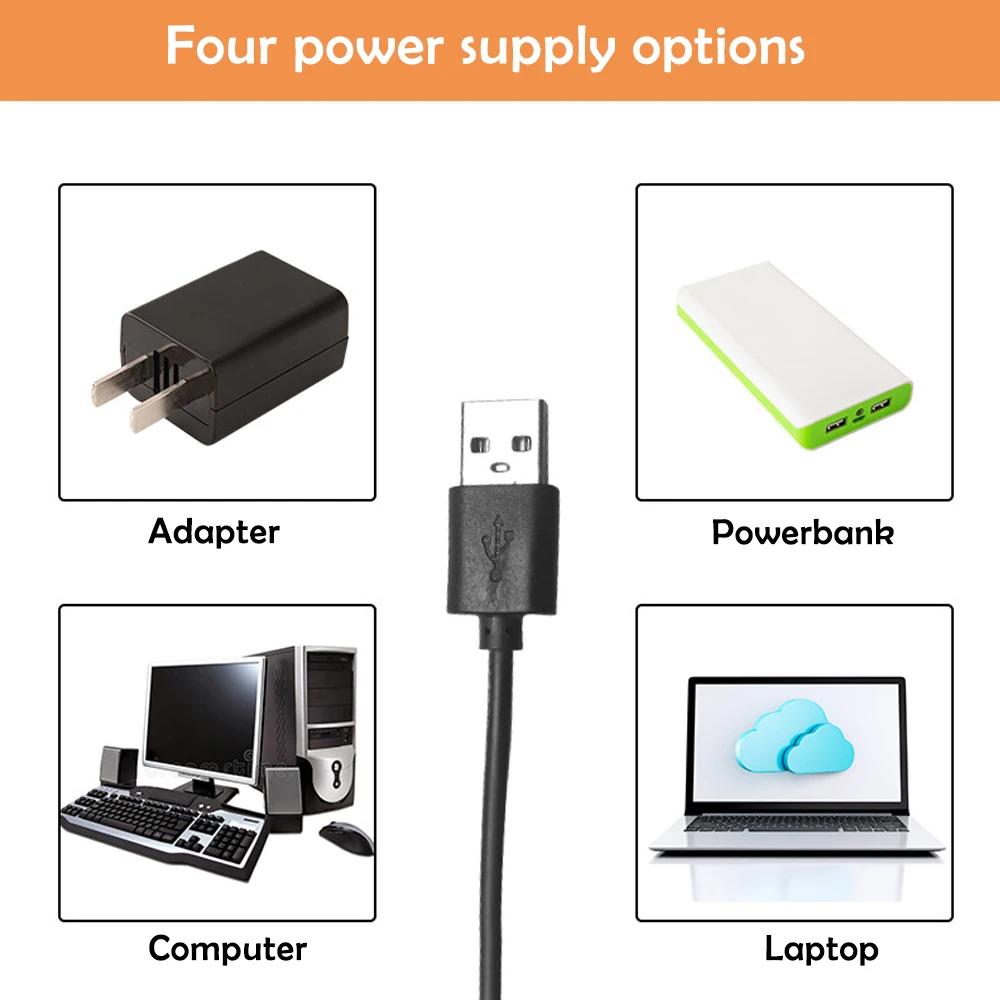 LED Clip-on Desk Lamp 360° Rotatable and Bendable 3 Colors Adjustable USB Eye-Caring Reading Desk Lamp for Home Office Computer