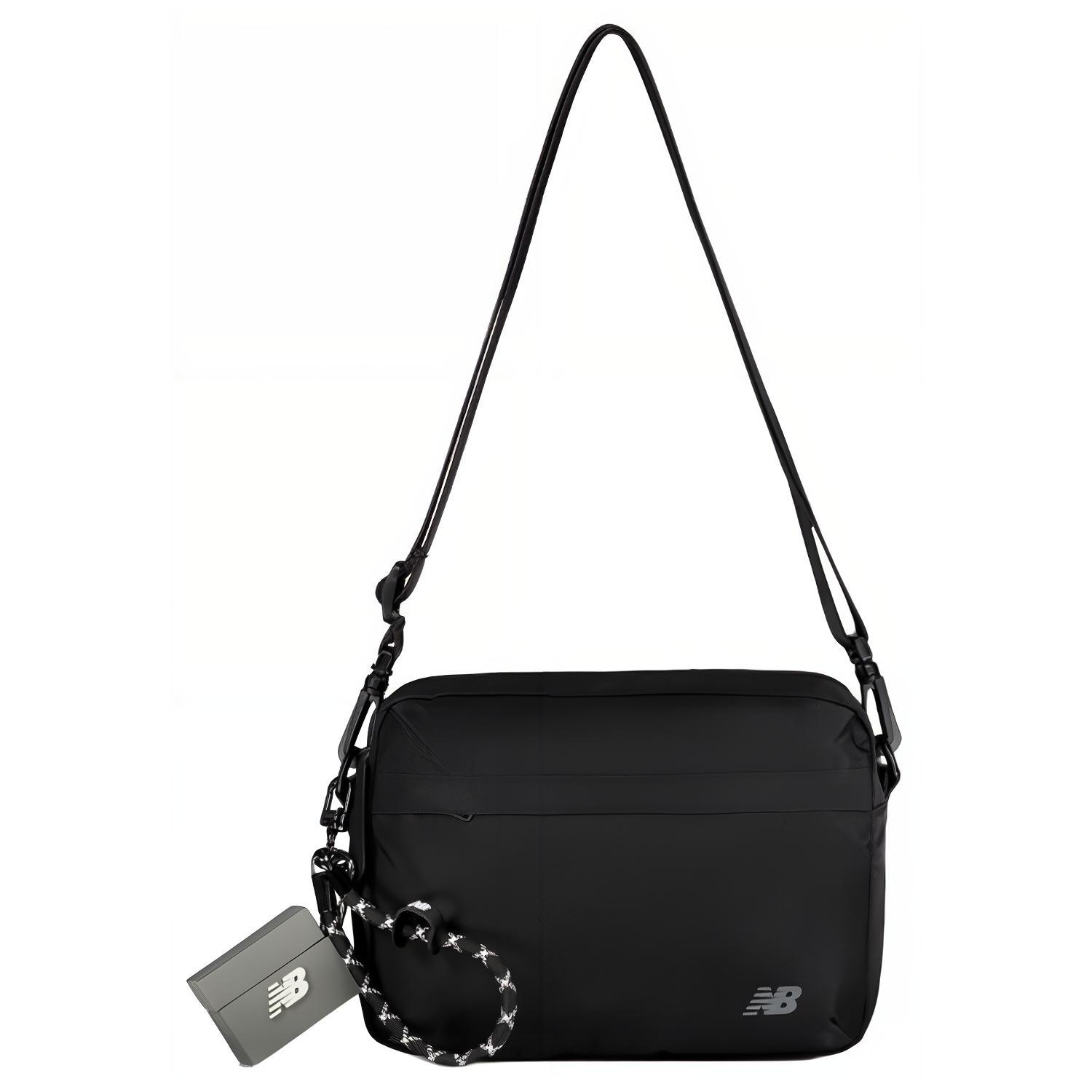 

New Balance Comfortable Solid Color Versatile Fabric Crossbody Shoulder Bag Unisex bags Black LAB52421-BK Black