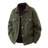 Men's Spring and Autumn Jacket Lapel Trendy Versatile Men's Retro Loose Jacket