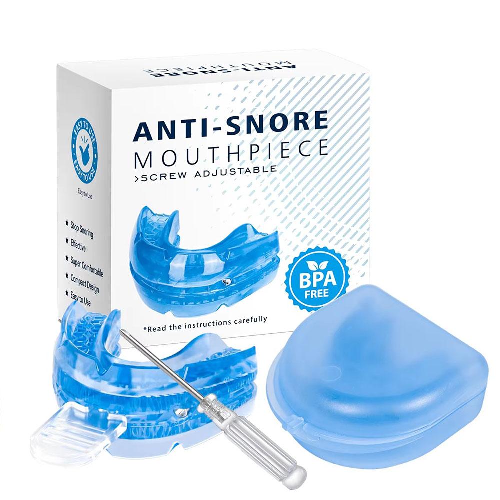 Anti-Snoring Mouthpiece Adjustable Mouth Guard for Women Men Snore Reducing Comfortable Oral Appliance Snoring Relief Device