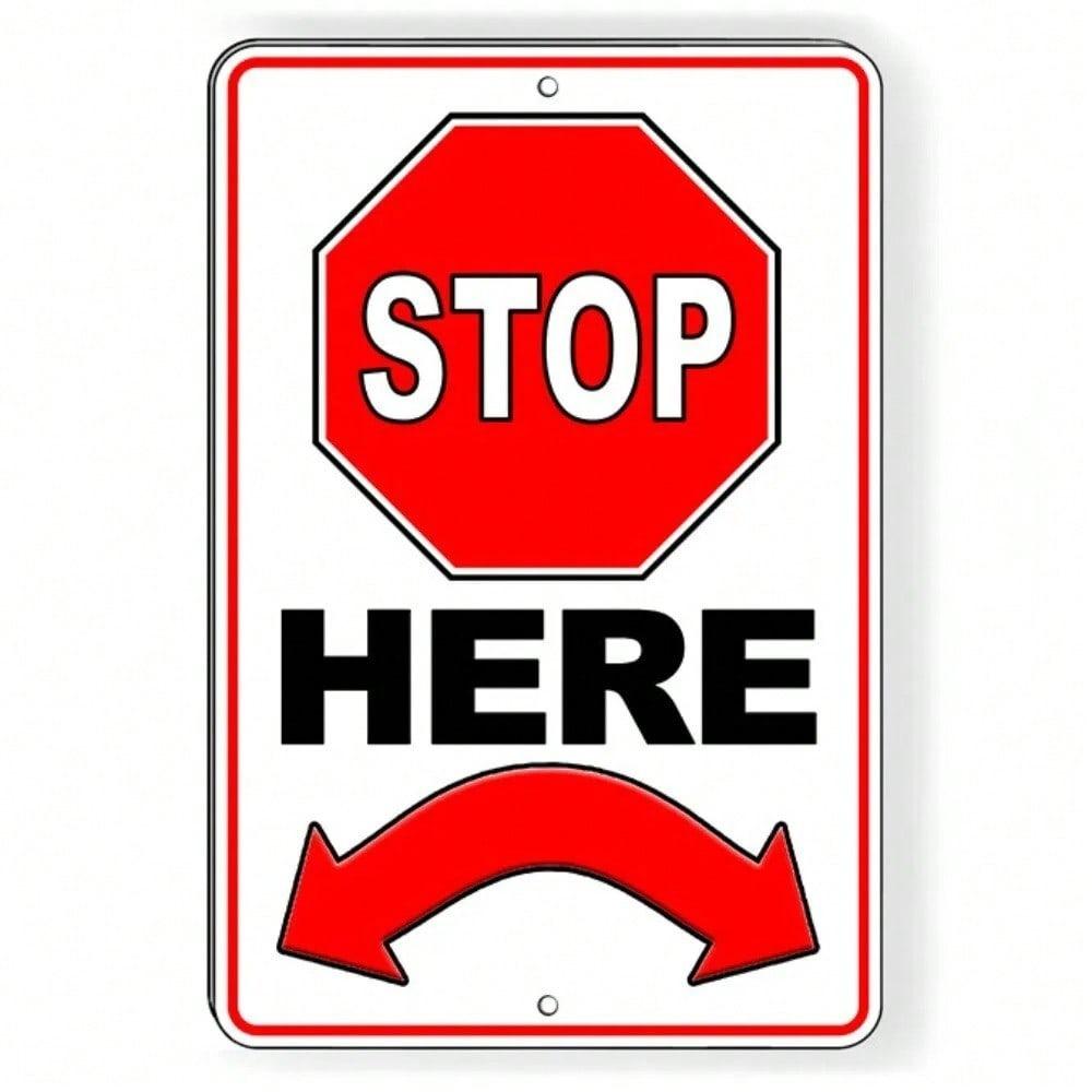 Vintage Style STOP Sign Metal Tin Plate Home Bar Pub Garage Man Cave Wall Decor