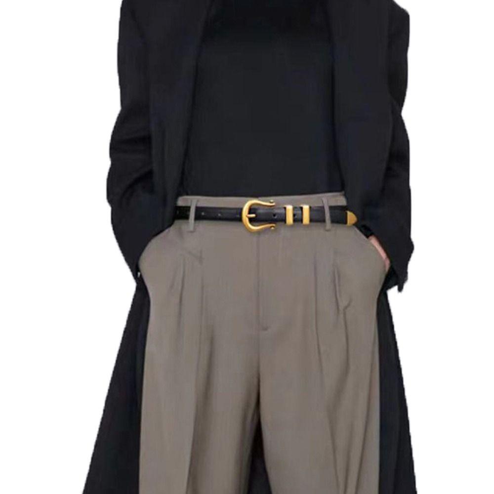 

Koorean Style Belts Metal Buckle PU Waist Belts Dress Decoration Leather Women Waistbands