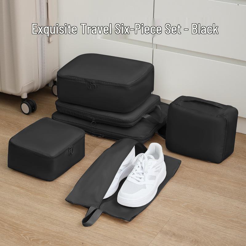 Wrinkle-free Memory Fabric Travel Storage Set: Tear-resistant, Waterproof, Moisture-proof Suitcase Organizers