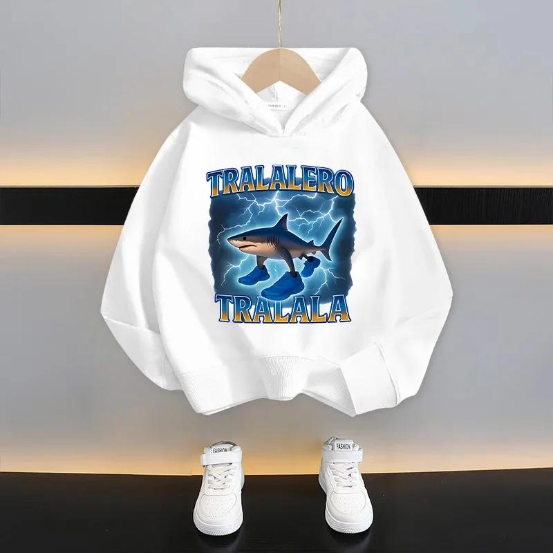 Italiensk hjärnförruttnelse Barn Huvtröja Rolig Tecknad Grafik Tunn Sweatshirt Tung Tungtung Sahur Vardagskläder Långärmad Topp Pojkkläder
