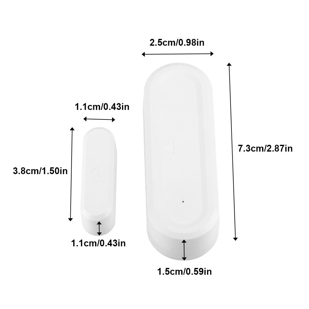 433MHz Door Magnetic Contact Wireless Sensor Detector Switch for Home Garage Alarm Security