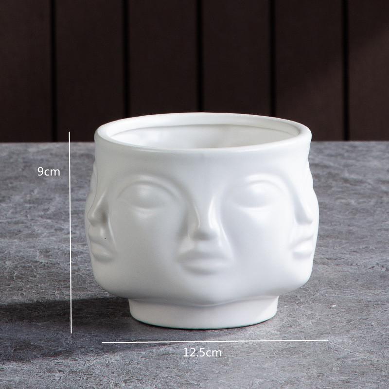 

3D Relief Art Lip Vases, Ceramic Vases, Facial Flower Pots, Flower Arrangements, Office Desk Decorations, Living Room Home Decor