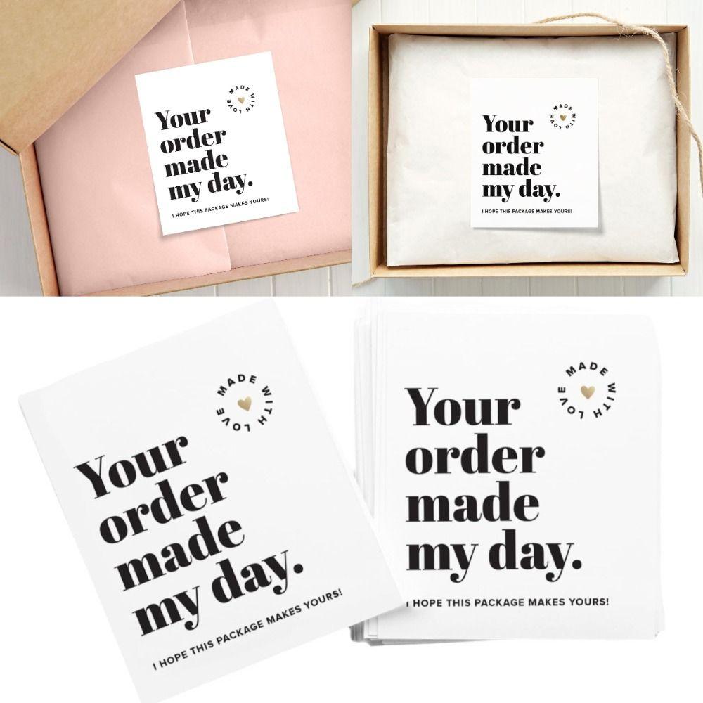 DIY Small Business Thank You Notes White Business Package Decoration My Small Business Cards  Party