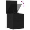 Storage Box Black Oak Look 40 x 42 x 46 cm