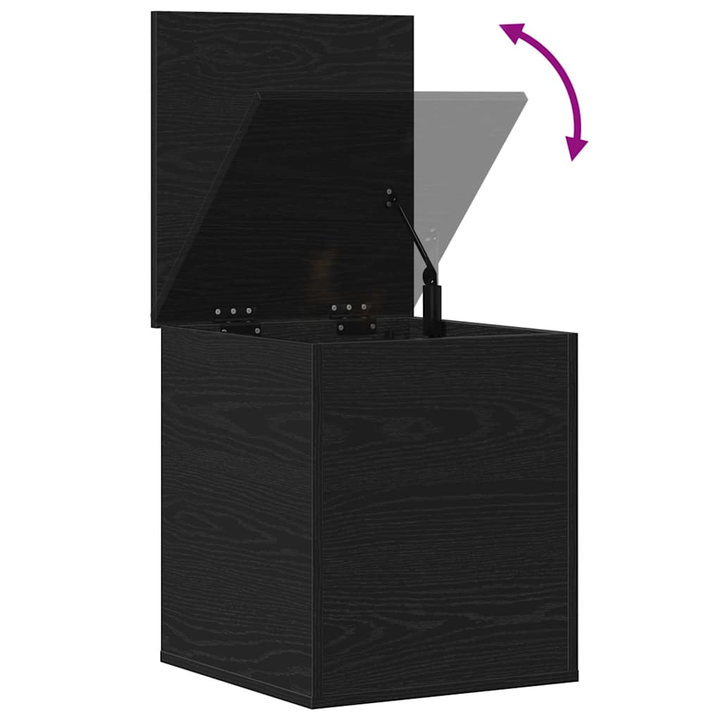 Storage Box Black Oak Look 40 x 42 x 46 cm